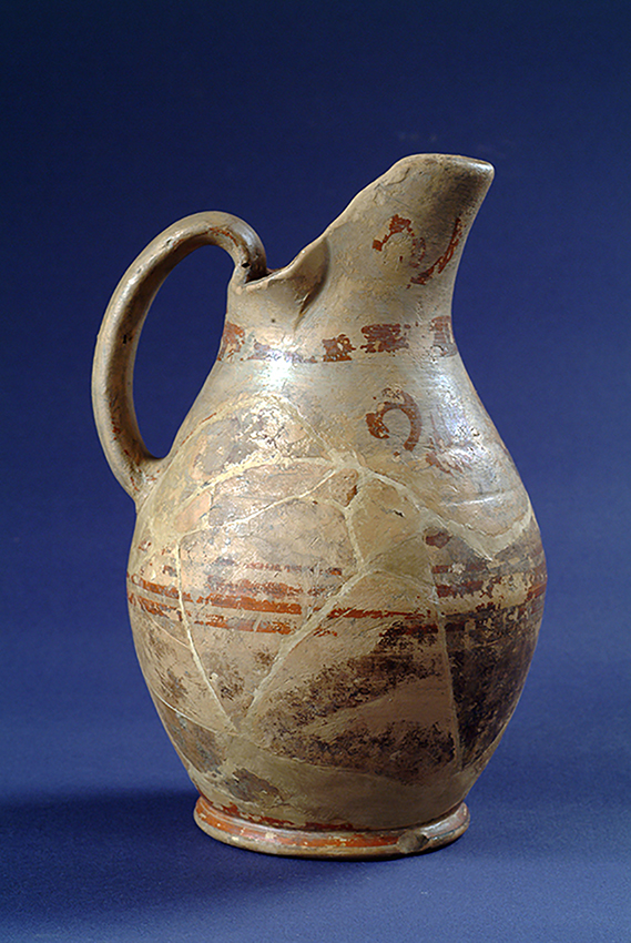 Jug with painted decoration, discovered inside a well